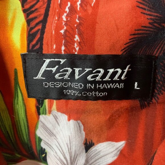 Hawaiian Shirt Mens Large Button Up Short Sleeve Designed in Hawaii Floral - Picture 3 of 10